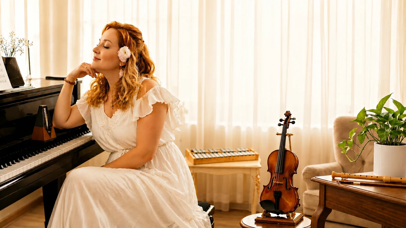 Elahe Mehrdad teaching online music lessons — Eli Melody Music Academy